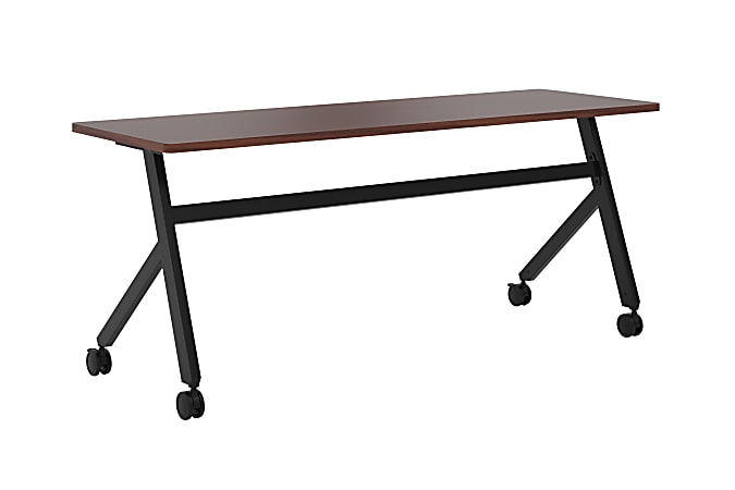 basyx by HON® Multipurpose 72"W Fixed Base Training Table, Chestnut