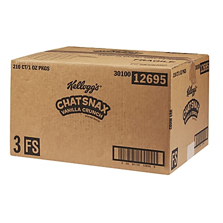 Kelloggs Chat Snax Vanilla Crunch Grahams Single Serve Bags 1 Oz