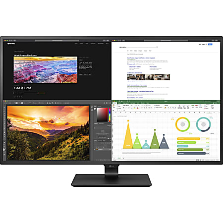 LG UHD Monitor 43UN700 4K 使用時間、約2000時間！ LG 43 4K UHD Monitor FreeSync 43UN700 B - Office Depot