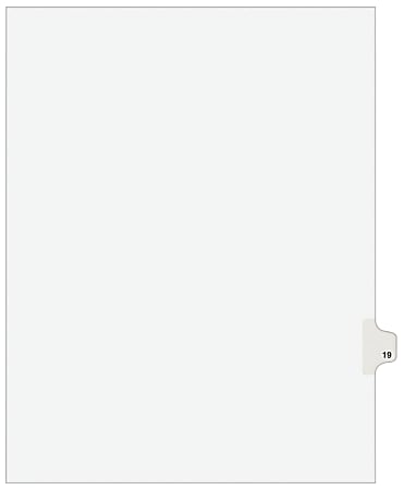 Avery Individual Legal Dividers Avery Style Letter Size Side Tab 19 ...