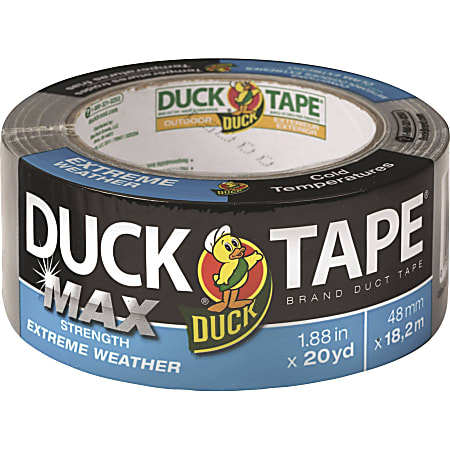 Duck MAX Strength Weather Duct Tape - 20 yd Length x 1.88" Width - 1 Each - Silver