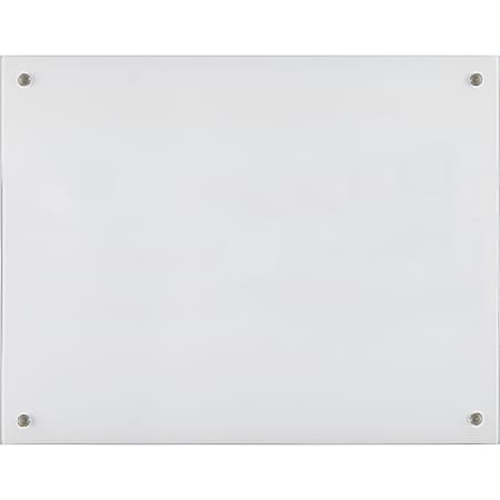 Lorell® Non-Magnetic Unframed Dry-Erase Glass Whiteboard,