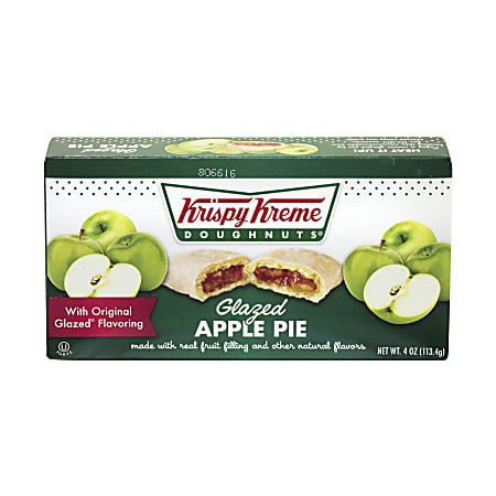 Krispy Kreme Glazed Apple Pies, 4 Oz, Pack Of 12 Pies