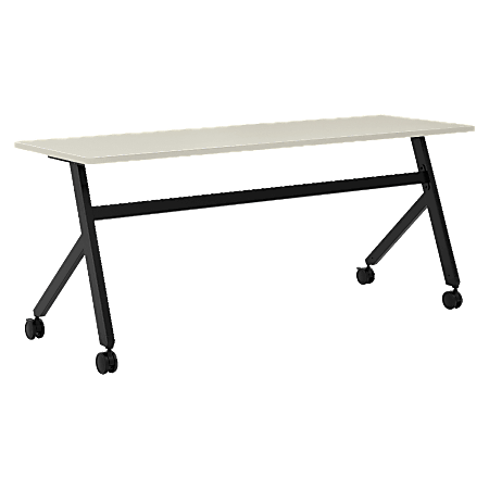 basyx by HON® Multipurpose 72"W Fixed Base Training Table, Light Gray