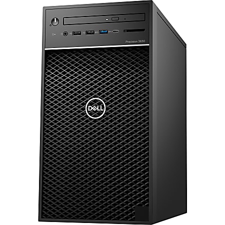 Dell Precision 3000 3630 Workstation - Core i7 i7-8700K - 16 GB RAM - 1 TB HDD - 256 GB SSD - Tower - Windows 10 Pro 64-bitNVIDIA Quadro P1000 4 GB Graphics - DVD-Writer