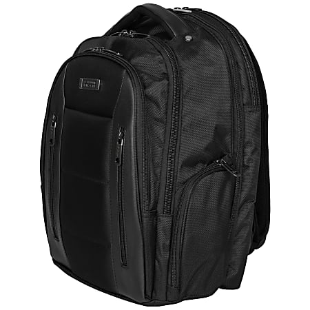 Kenneth Cole Reaction Backpack For 17 Laptops Black - Office Depot