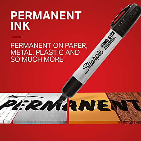 Sharpie King Size Permanent Marker Chisel Point Aluminum Barrel