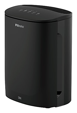 Filtrete True HEPA Small Room Air Purifier, 110 Sq. Ft. Coverage, 15"H x 11-1/4"W x 8-1/2"D, Black