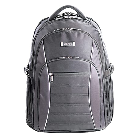 Kenneth Cole Reaction EZ-Scan Backpack For 17.3" Laptops, Black