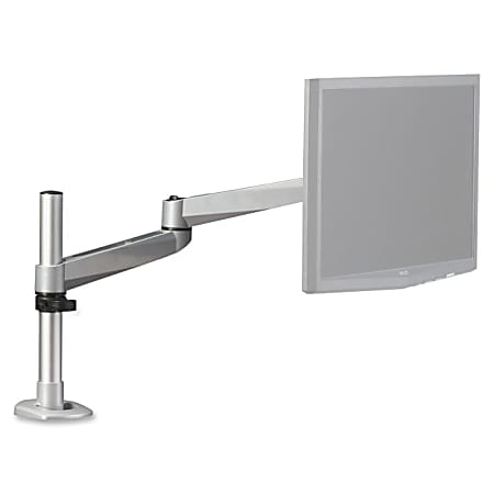 Lorell Hover Mounting Arm for Flat Panel Display - 33 lb Load Capacity - Aluminum Alloy - Silver