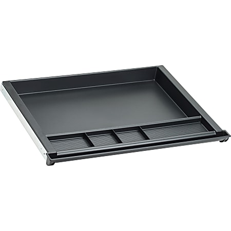 Lorell® Universal 5-Compartment Center Drawer, Black