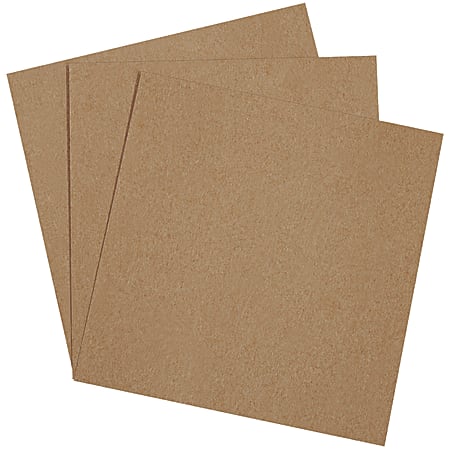 Office Depot® Brand Chipboard Pads, 10" x 10", 100% Recycled, Kraft, Case Of 800