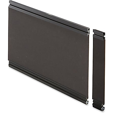 Lorell® Desktop Panel System Fabric Panel, 24"W x 12"H, Black