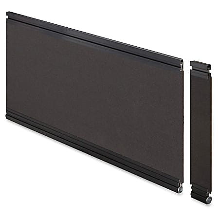 Lorell® Desktop Panel System Fabric Panel, 30"W x 12"H, Black