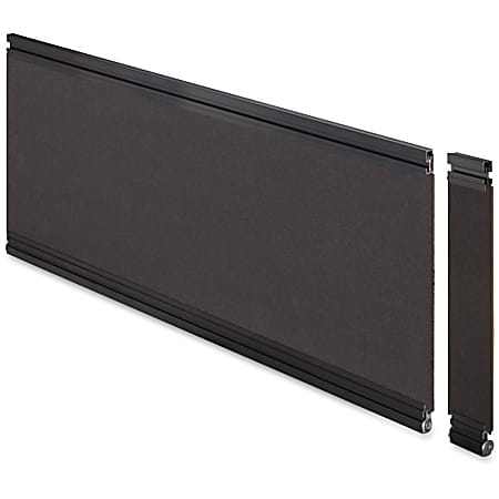 Lorell® Desktop Panel System Fabric Panel, 36"W x 12"H, Black