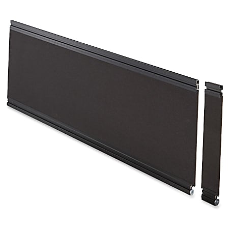Lorell® Desktop Panel System Fabric Panel, 42"Wx 12"H, Black