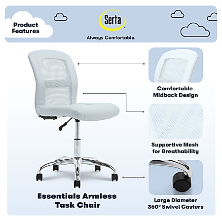 Serta essentials computer chair best sale