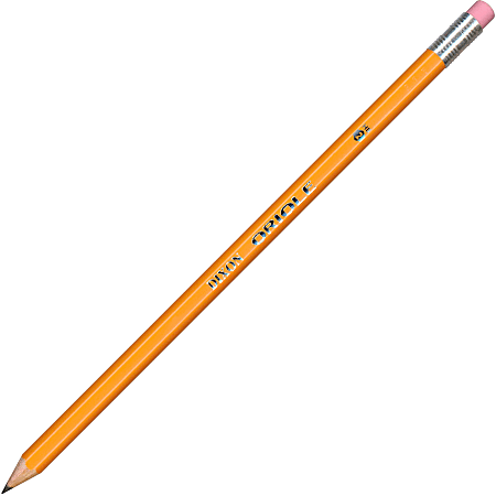 Dixon® Oriole Pencils, #2.5 Medium Soft Lead, Yellow Barrel, Pack Of 12 Pencils