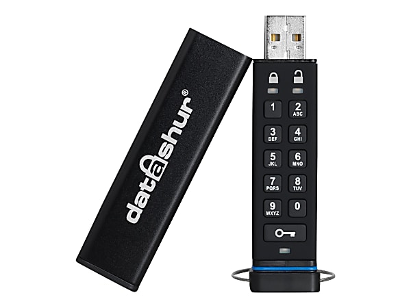 iStorage datAshur - USB flash drive - encrypted - 8 GB - USB 2.0