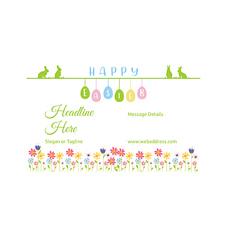 H HAPPY EASTER,  POSTER