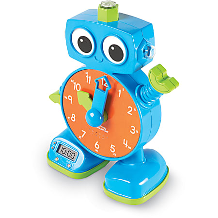 Learning Resources Tock The Learning Robot Clock - Skill Learning: Music, Matching, Robot - 3 Year & Up - Multi