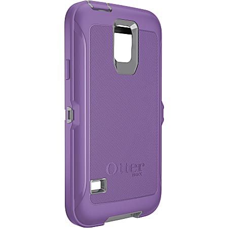 OtterBox Defender Holster Case For Samsung Galaxy S5, Gunmetal Gray/Opal Purple, VQ6974