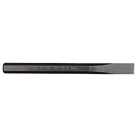Mayhew Tools Cold Chisels, 6 in Long, 1/2 in Cut, Black Oxide, 12 per box