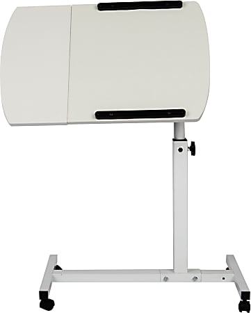 Mind Reader 24"W Adjustable Tilting Desk, White