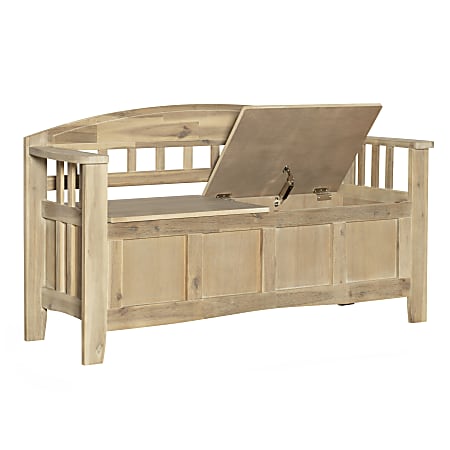 Split seat storage sales bench