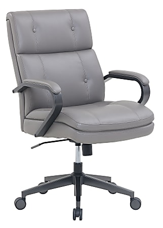 Serta® SitTrue™ Belterra Faux Leather Mid-Back Manager Chair,