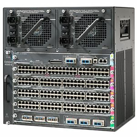 Cisco Catalyst 4506-E Switch Chassis with PoE - Manageable - 3 Layer Supported - PoE Ports - Rack-mountable - 90 Day Limited Warranty
