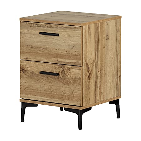 South Shore Slendel Rectangular Side Table, 23-1/2”H x 16-3/4”W x 17”D, Nordik Oak