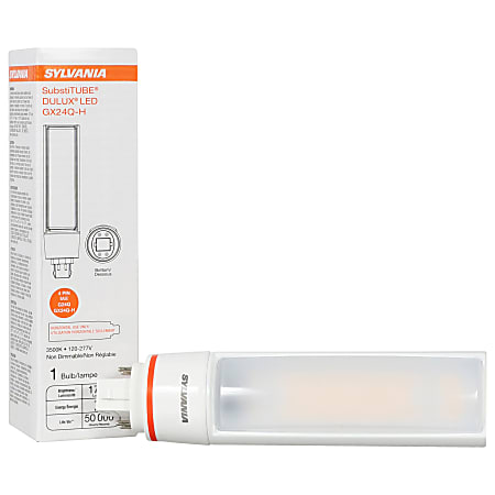 Sylvania SubstiTube Dulux LED Tube, Ballast Compatible, 6.4", 3500 Kelvin, 16 Watt