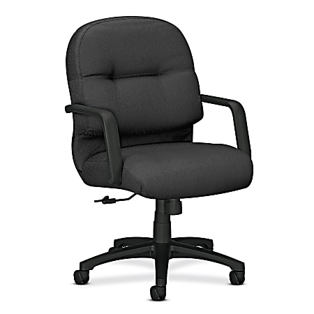 HON® 2090 Series Pillow Soft Mid-Back Chair, Black/Charcoal