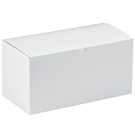 Office Depot® Brand Gift Boxes, 17"L x 8 1/2"W x 8 1/2"H, 100% Recycled, White, Case Of 50