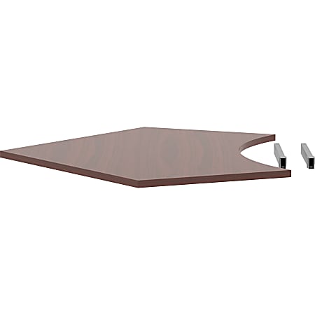 Lorell® Relevance Series 48"W 120-Curve Panel Top, Mahogany