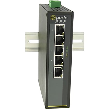 Perle IDS-105G-S1SC80D - Industrial Ethernet Switch - 6 Ports - 10/100/1000Base-T, 1000Base-BX - 2 Layer Supported - Rail-mountable, Wall Mountable, Panel-mountable - 5 Year Limited Warranty