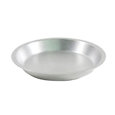 Winco Aluminum Pie Pan, 10" x 1-1/4", Silver
