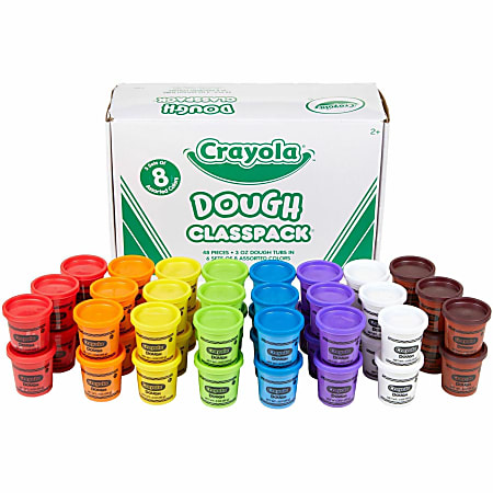 Crayola&reg; Dough Classpack Canisters, Assorted Colors, Pack Of 48 Canisters