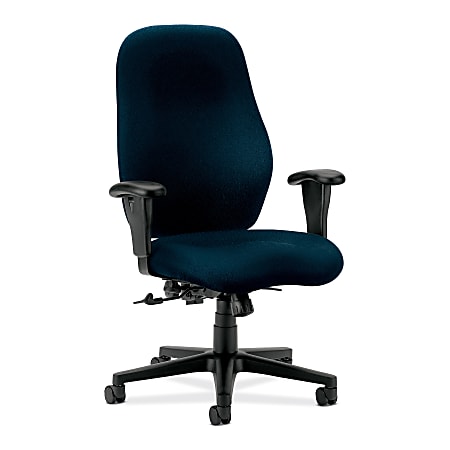 HON® 7800 Series High Back Posture Task Chair, With Arms, Blue/Black