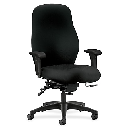 HON® 7800 Series High-Back Task Chair With Arms, Black