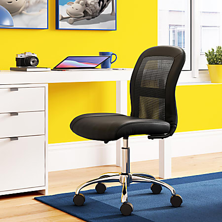 Serta® Essentials Mid-Back Computer Chair, Ingenuity Black/Chrome