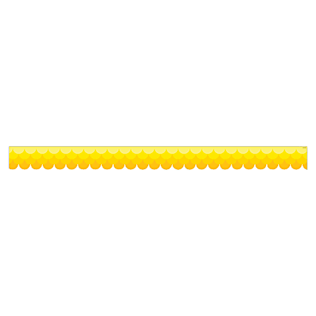 Creative Teaching Press Ombre Pattern Border - Ombre - 2.75" Height x 420" Width - Yellow - 1 Each