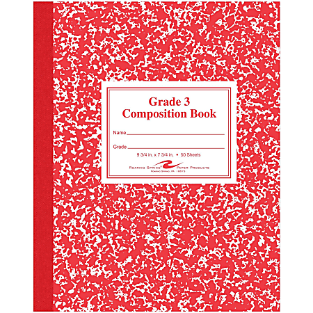 Roaring Spring Grade School Writing Composition Book, Grade 3