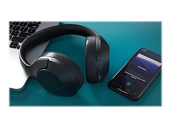noise Depot - wired with Philips size Bluetooth black canceling full 2.5 TAH8506 mm mic wireless Office jack active Headphones