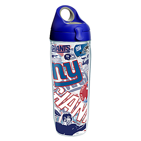 Tervis NFL All-Over Water Bottle With Lid, 24 Oz, New York Giants