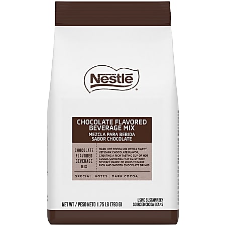Nestlé® Premium Chocolate Drink Mix for Hot Chocolate and Mochas, 1.75 Lb Bag, Box of 4 Bags