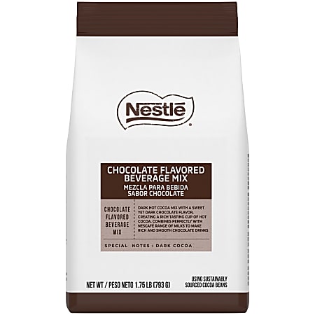 Nestle Premium Chocolate Drink Mix for Hot Chocolate and Mochas, 1.75 Lb Bag, Box of 4 Bags