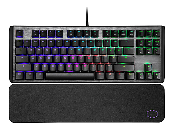 Cooler Master CK530 V2 - Keyboard - backlit - USB - US - key switch: blue - gunmetal black