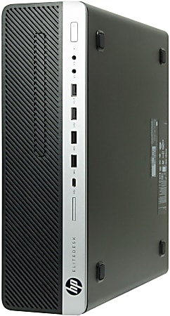 HP EliteDesk 800 G3-SFF Refurbished Desktop PC, Intel® Core™ i5-7500, 8GB Memory, 256GB Solid State Drive, Windows® 10 Pro